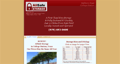 Desktop Screenshot of allsafestoragebcs.com